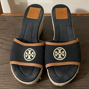 Tory Burch Canvas Espadrille Wedge